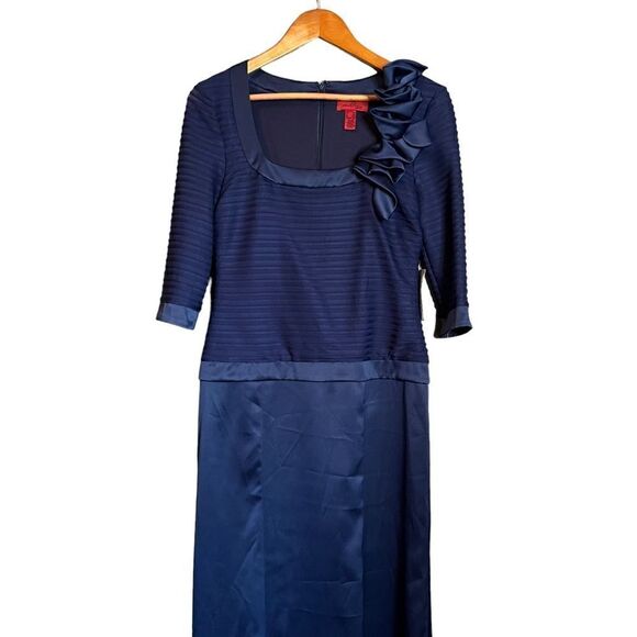 NWT! JS Collections navy maxi formal dress - Picture 5 of 11